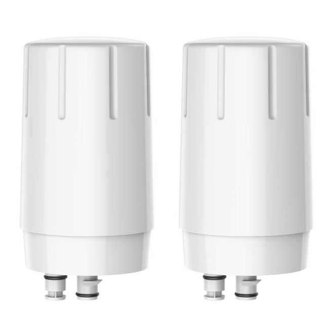 Fil-Fresh Faucet Filter Replacement for All Brita Faucet System, NSF Certified & BPA-Free, 2-Pack, White