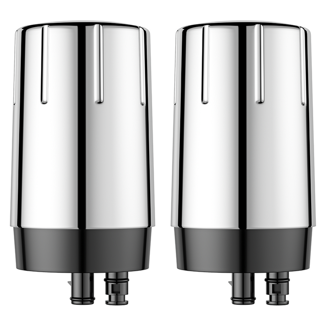 Fil-Fresh Faucet Filter Replacement for All Brita Faucet System, NSF Certified & BPA-Free, 2-Pack, Chrome