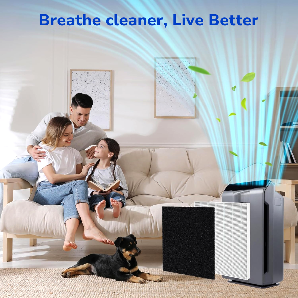 families enjoy their moments at home with Fil-Fresh C535 Air Purifier Replacement Filter Compatible with Winix C535, 5300-2, P300, 5300