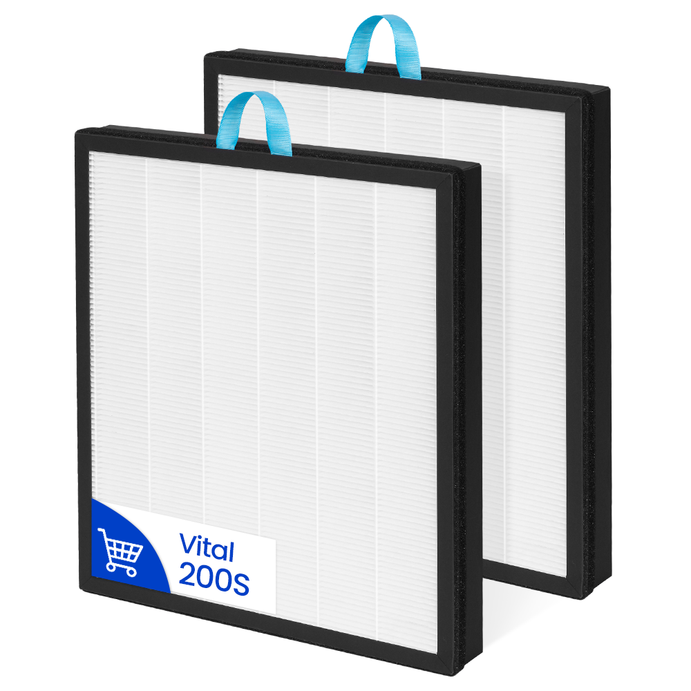 Fil-fresh Vital 200S Replacement Filter, Compatible with LEVOIT Vital 200S, Vital 200S-P Air Purifier, Replaces Vital 200S-RF, White, 2-Pack - Fil-Fresh