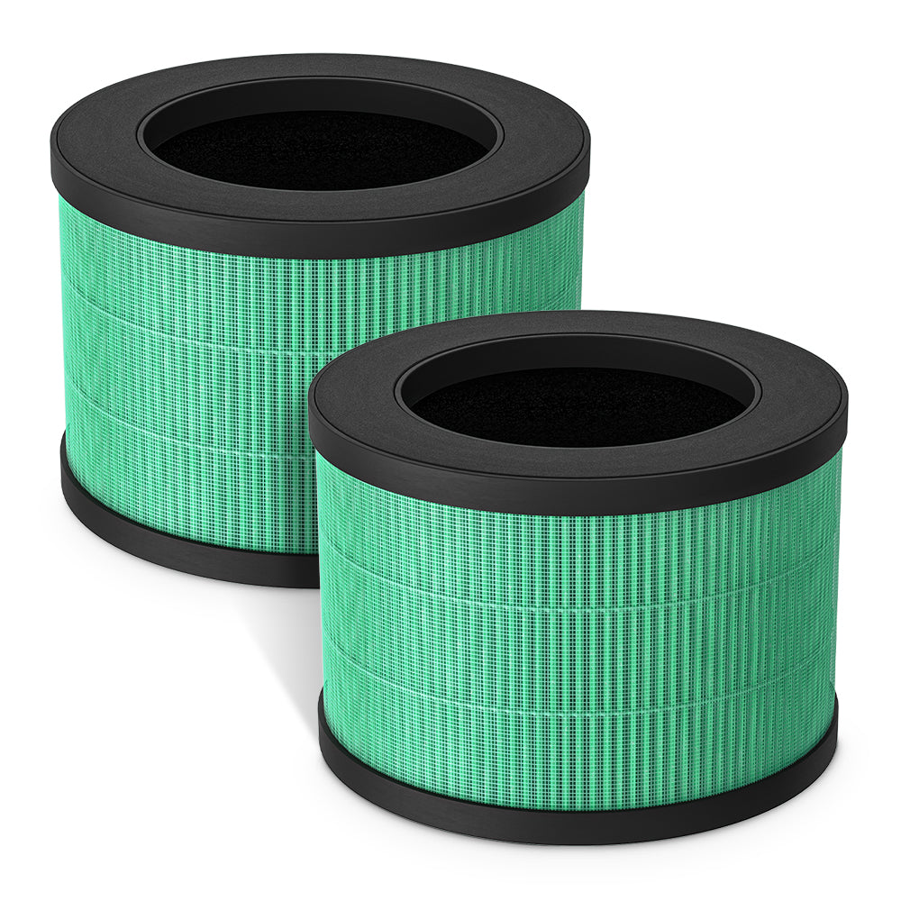 Fil-Fresh MK01 & MK06 Air Filter Replacement, Compatible with AROEVE MK01 & MK06 Air Purifier, 4-in-1 True HEPA Filter, Pet Dander Version, 2-Pack
