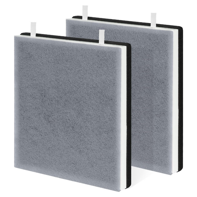 Fil-fresh Vital 100 Replacement Filter Compatible with LEVOIT Vital 100 Air Purifier, 3-in-1 True HEPA Filter with Activated Carbon Filter, 2-Pack