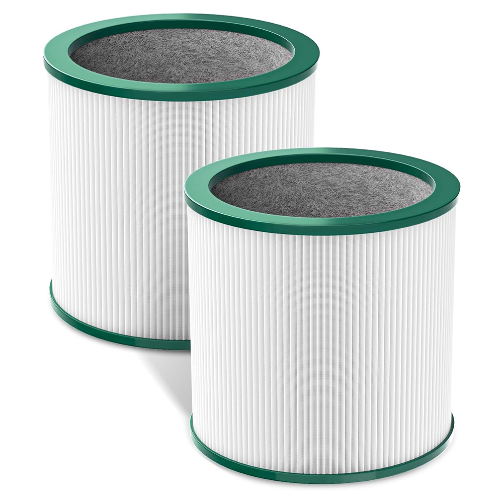 Fil-Fresh 2-Pack TP01, TP02 Air Purifier Replacement Filter, Compatible with Dyson Tower Purifier Pure Cool Link TP01, TP02, BP01, True HEPA Filter and Activated Carbon, Replaces Part# 968126-03
