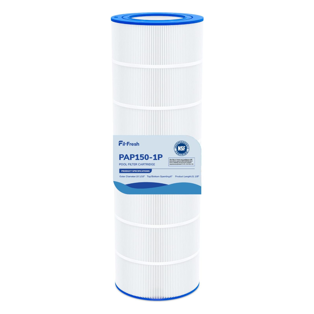 Fil-Fresh CC150 Pool Filter Cartridges NSF 50 Certified, 150 sq.ft