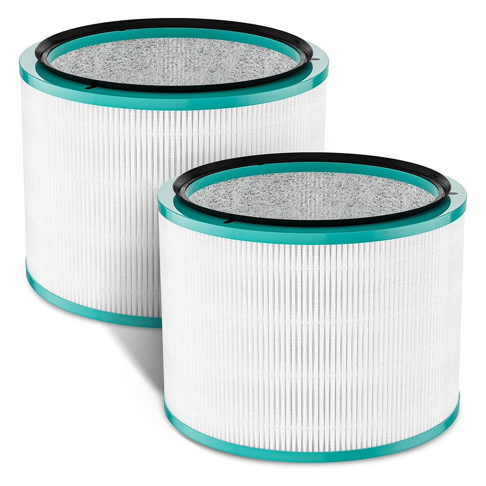 Fil-Fresh 2-Pack HP01, HP02 Air Purifier Replacement Filter, Compatible with Dyson Pure Cool Link DP01 and Dyson Pure Hot + Cool Link HP01, HP02, True HEPA 360° Glass Filter, Replaces Part# 968125-03