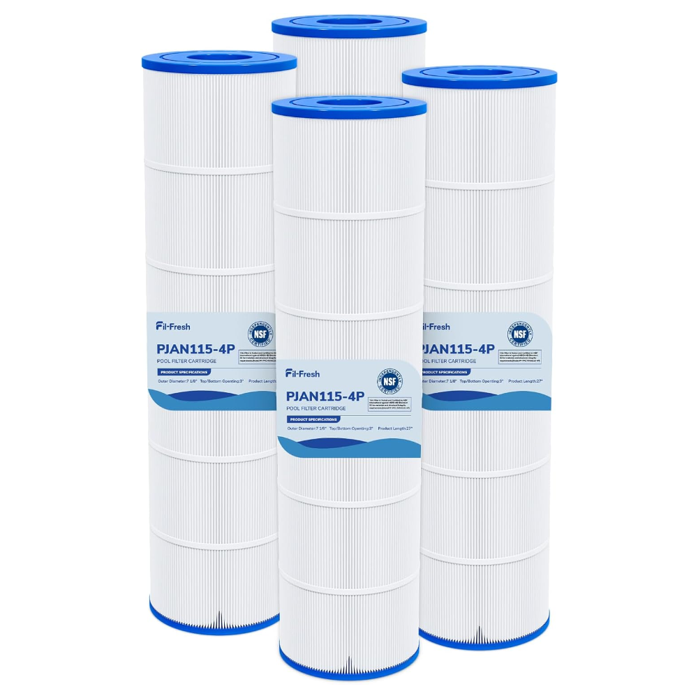 Fil-Fresh CV460 Pool Filters Cartridge, NSF 50 Certified, 4×115 sq.ft, PJAN115-4P