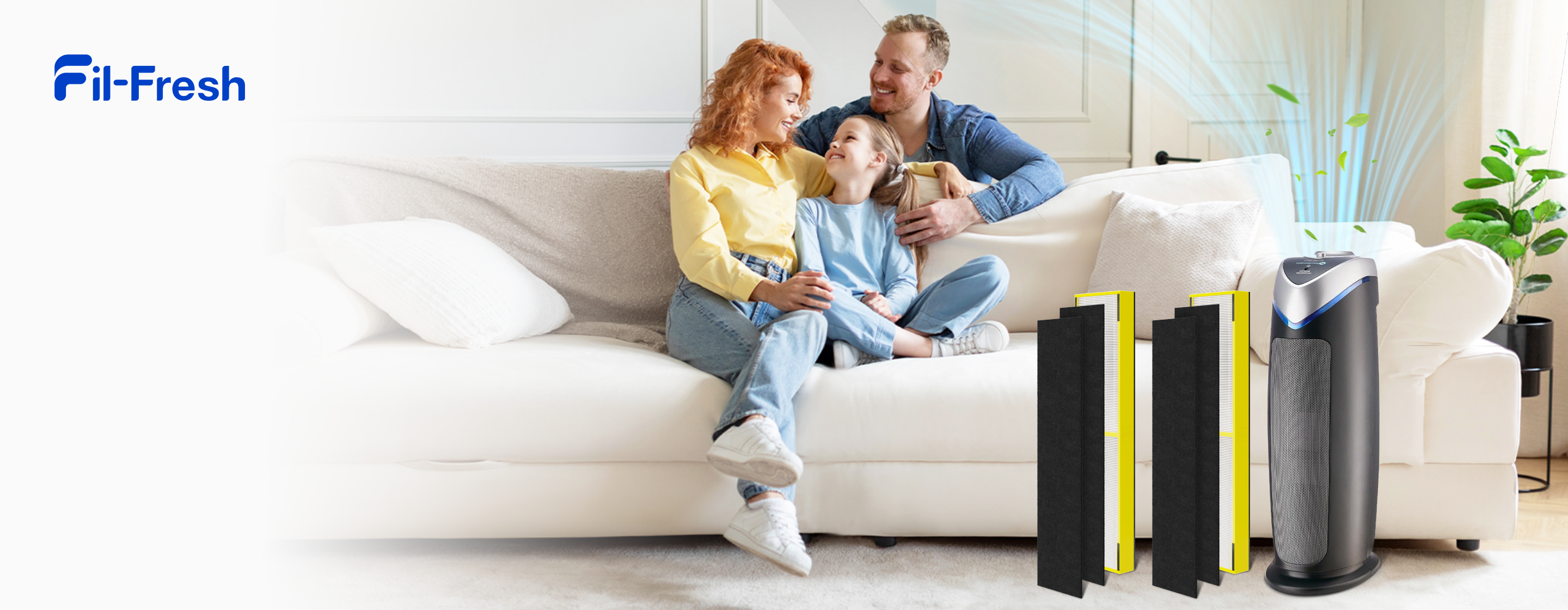 Fil-Fresh Upgrade FLT4825 Air Purifier Filter B Replacement, Compatible with AC4825E, AC4850PT, AC4900, AC4300 Air Purifier, 2 True HEPA Filters & 4 Activated Carbon Filters PC banner