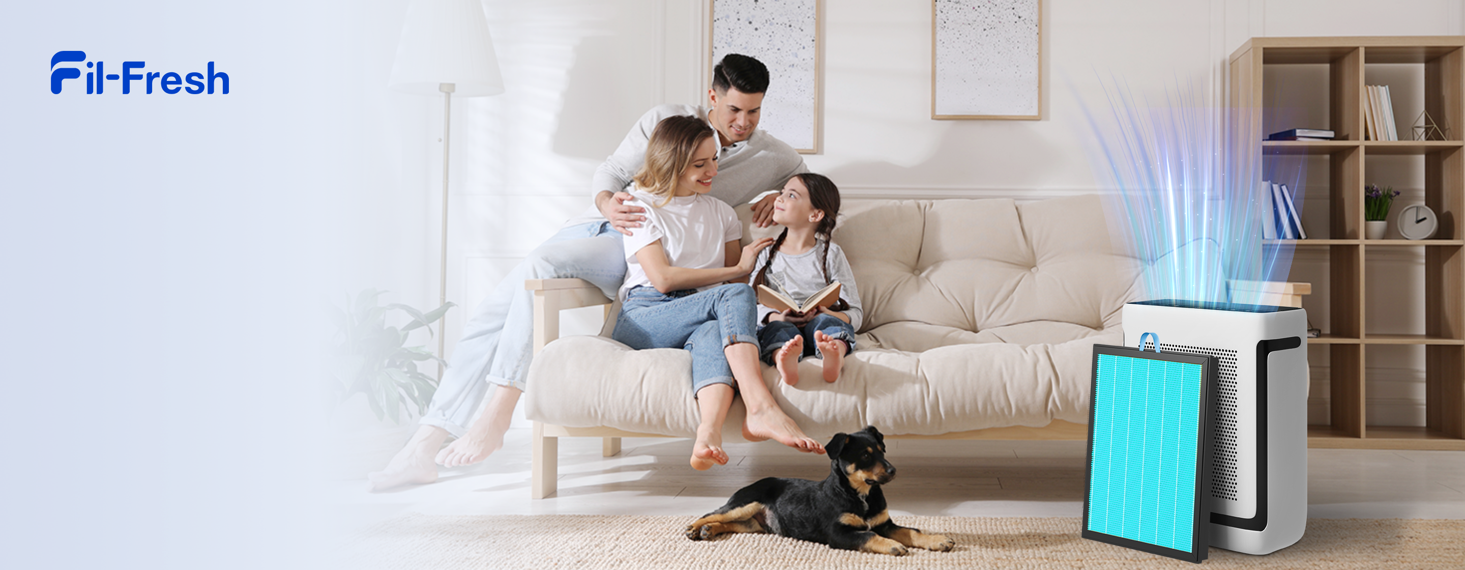 Fil-Fresh Vital 200S Smoke Remover Replacement Filter, Compatible with LEVOIT Vital 200S, Vital 200S-P Air Purifier, Blue, 2-Pack PC banner