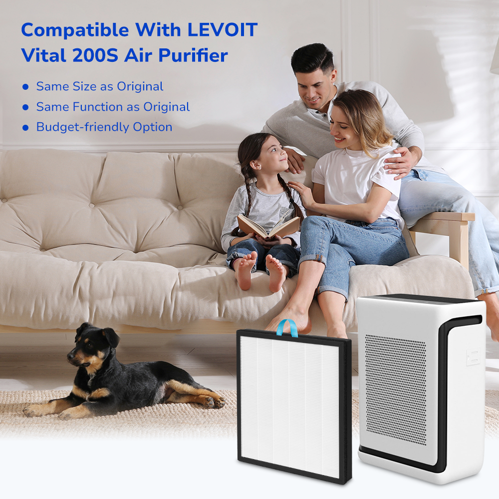 Fil-fresh Vital 200S Replacement Filter, Compatible with LEVOIT Vital 200S, Vital 200S-P Air Purifier, Similar Quality, Budget-Friendly