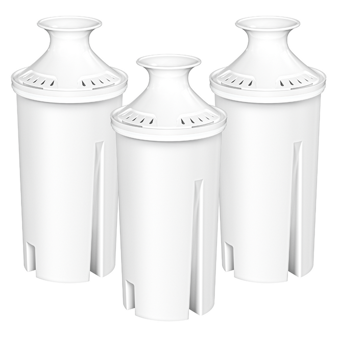 Fil-Fresh pitcher filter replacements for all Brita pitchers and dispensers, replace Brita OB03, NSF 53&42 certified, BPA free, 3-PACK