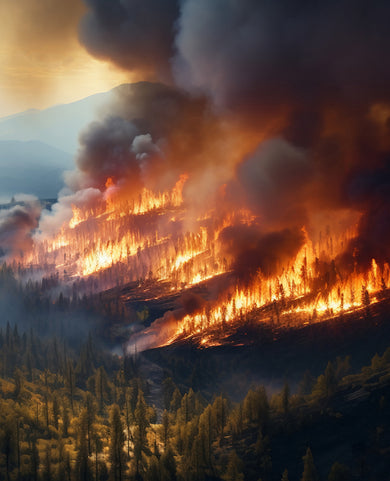 wildfire smoke and harmful particles
