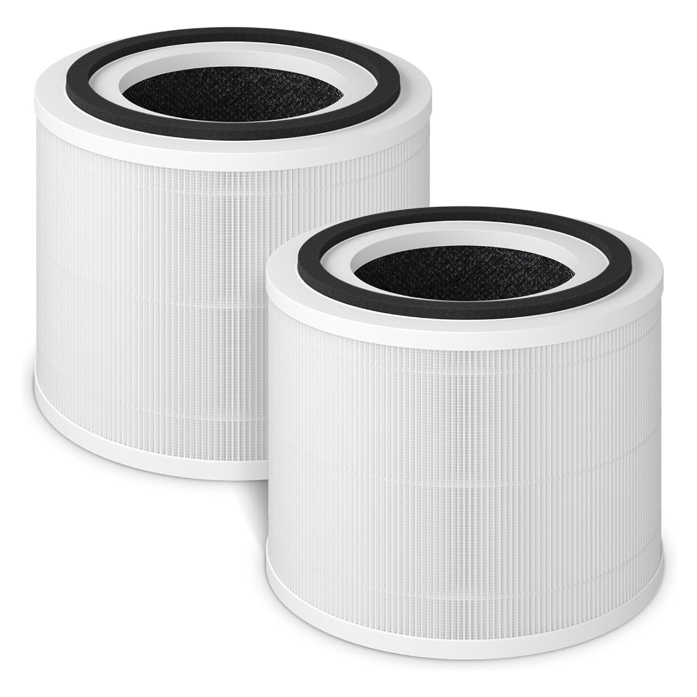 Fil-Fresh True HEPA Replacement Filter, Compatible with PuroAir 240 Air Purifier, 3-in-1 True HEPA Filter with Activated Carbon Filter, 2-Pack