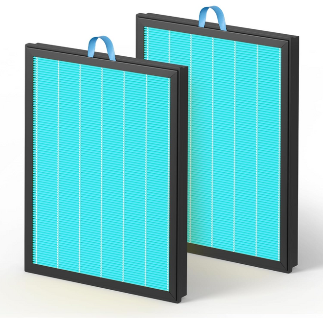 Fil-Fresh Vital 200S Smoke Remover Replacement Filter, Compatible with LEVOIT Vital 200S, Vital 200S-P Air Purifier, Blue, 2-Pack