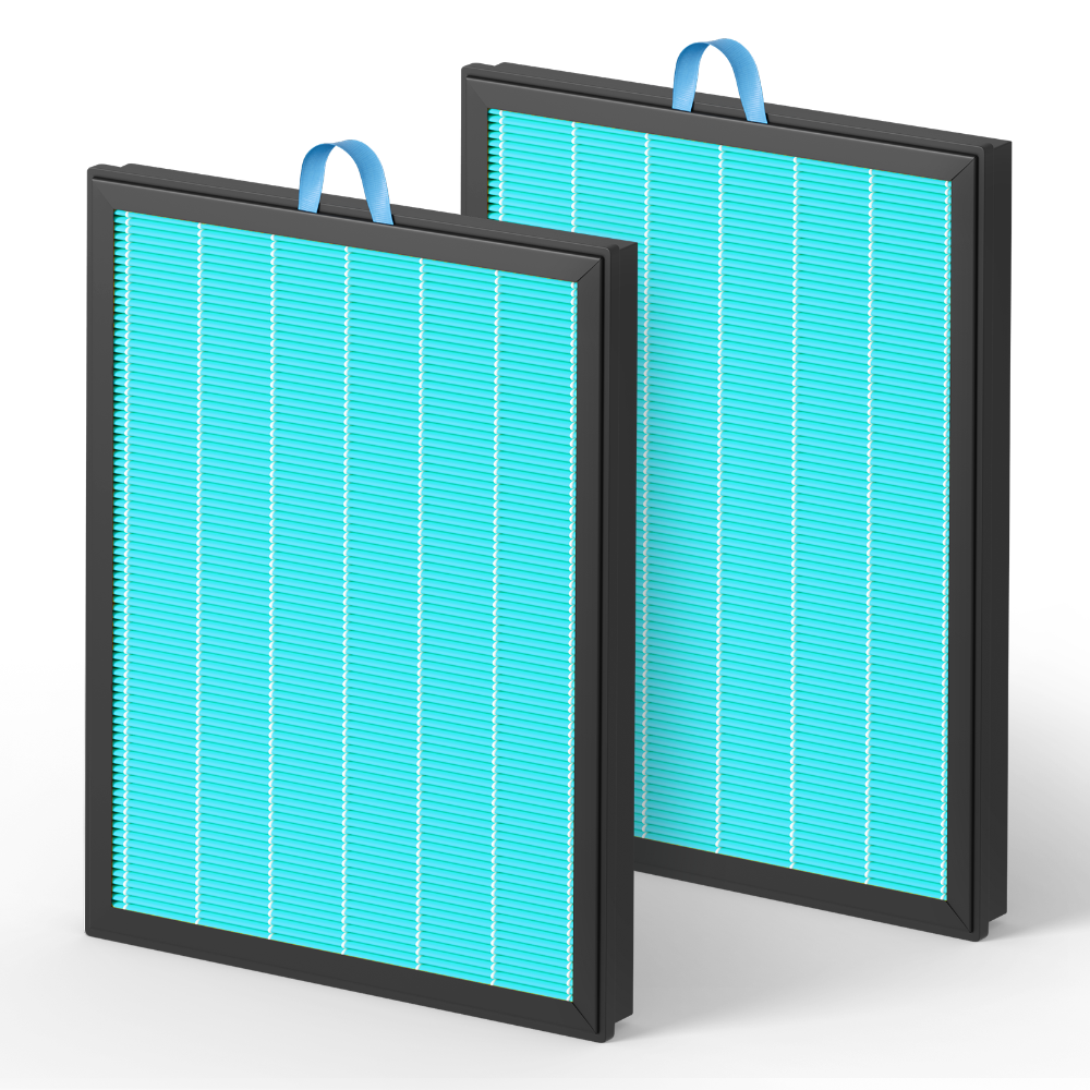 Fil-Fresh Vital 100S Smoke Remover Replacement Filter, Compatible with LEVOIT Vital 100S Air Purifier, Replace Vital 100S-RF-SR, Blue, 2-Pack