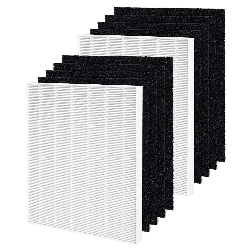 Fil-fresh C535 Replacement Filter A Kit Compatible with Winix C535, 5300-2, P300, 5300, Repalce 115115, 2 True HEPA Filters & 8 Activated Carbon Filters - Fil-Fresh