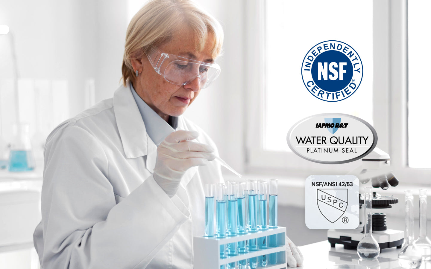 Fil-Fresh air and water filtration products undergoing third-party testing for top performance and reliability