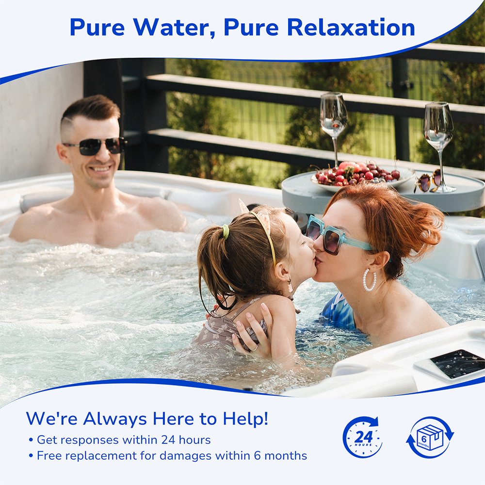 Fil-Fresh C-4950 Spa Filter Replacement for Filbur FC-2390, Pleatco PRB50-IN, Unicel C-4950, 5×13 Drop‑In Spa Filter, Replaces Jacuzzi J210/J220/J235/J245/J275, 50 sq. ft, 2 Pack