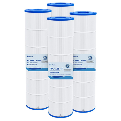 Fil-Fresh CV460 Pool Filters Cartridge, NSF 50 Certified, 4×115 sq.ft, PJAN115-4P