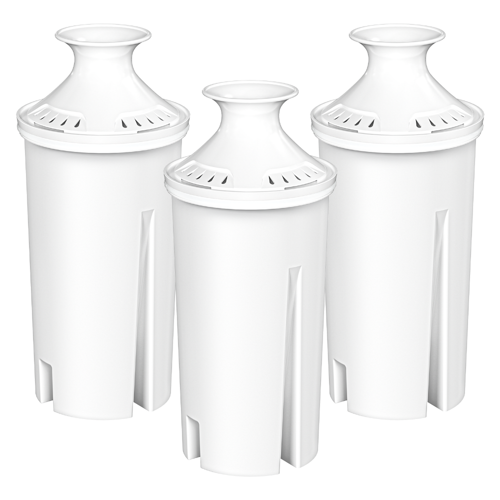 Fil-Fresh pitcher filter replacements for all Brita pitchers and dispensers, replace Brita OB03, NSF 53&42 certified, BPA free, 3-PACK