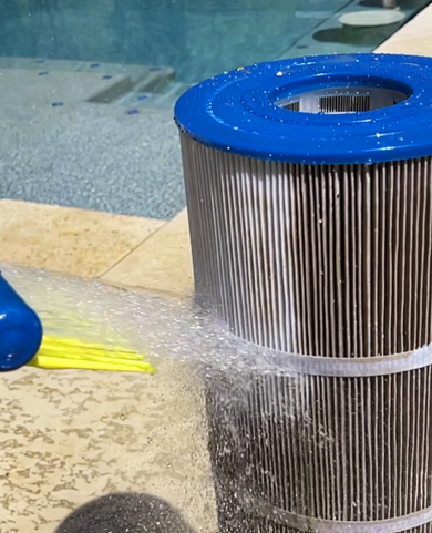 Reusable Fil-Fresh pool filter easy to clean for longer lifespan and consistent performance